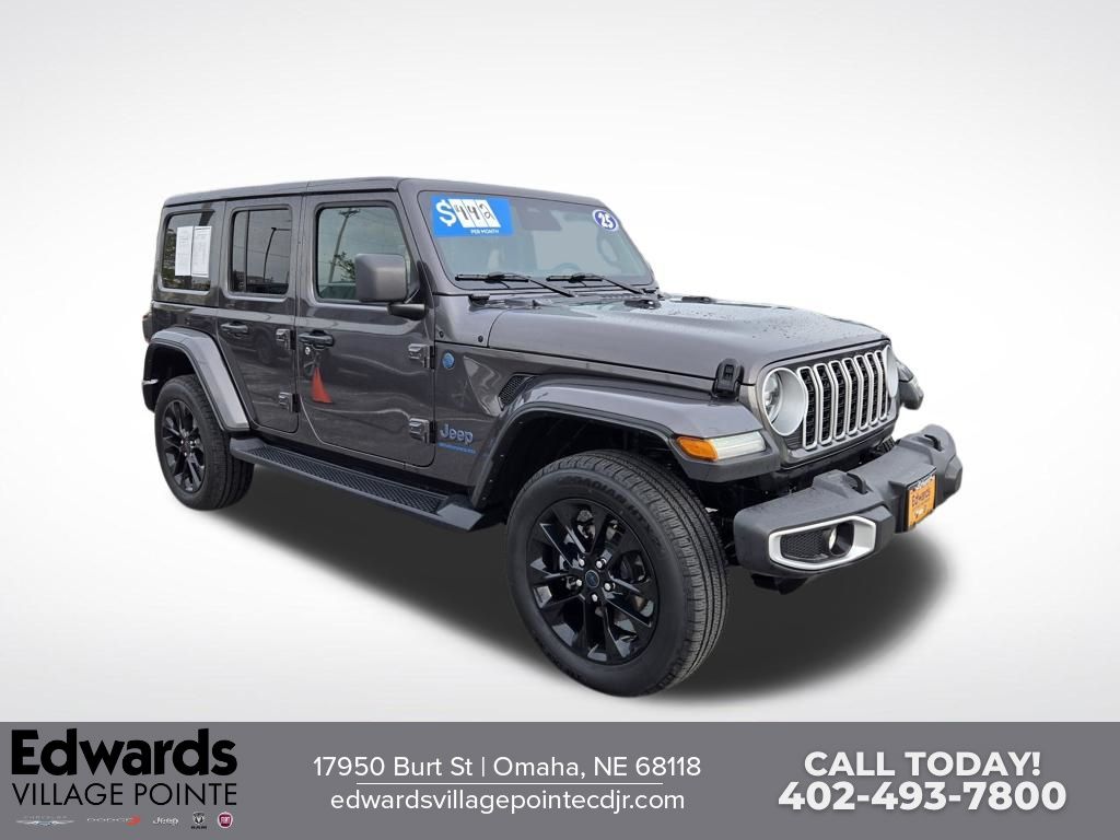 Gray (Granite Crystal Metallic Clearcoat) 2025 Jeep Wrangler 4xe SUV / Crossover Four-Wheel Drive 8-Speed Automatic