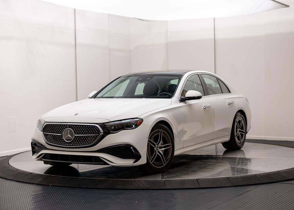 Polar White 2025 Mercedes-Benz E-Class E 350 4MATIC Sedan All-Wheel Drive 9-Speed Automatic