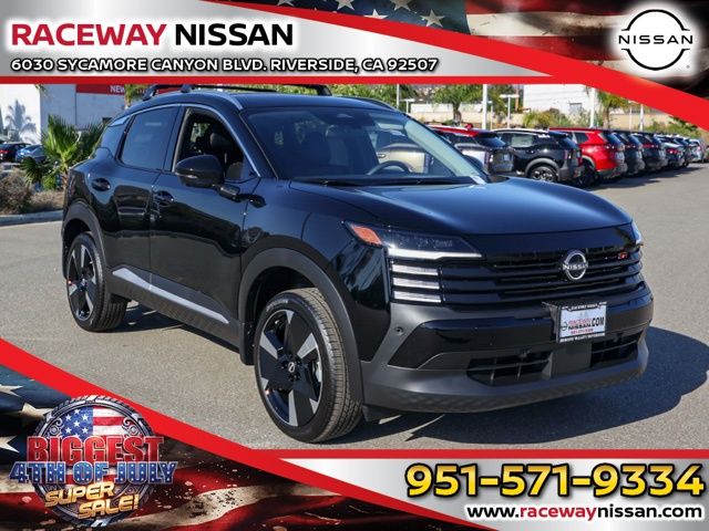 Super Black 2025 Nissan Kicks SUV / Crossover Front-Wheel Drive Continuously Variable Transmission