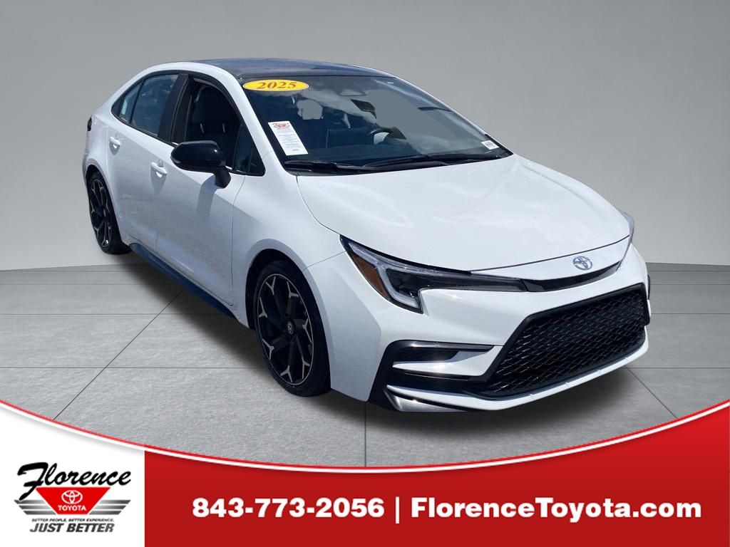Midnight Black Metallic 2025 Toyota Corolla Sedan Front-Wheel Drive Continuously Variable Transmission