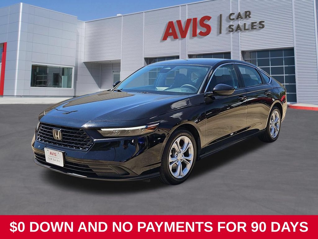 Black 2025 Honda Accord Sedan Front-Wheel Drive Continuously Variable Transmission