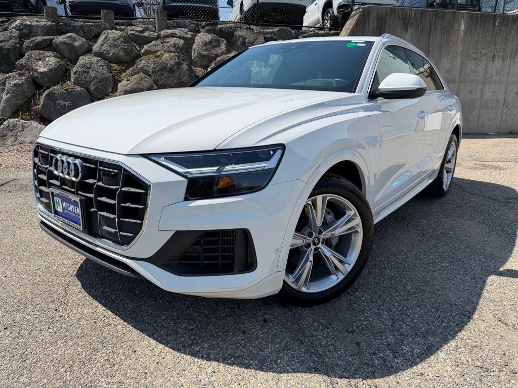 Carrara White 2022 Audi Q8 quattro Premium Plus 55 TFSI SUV / Crossover All-Wheel Drive 8-Speed Automatic