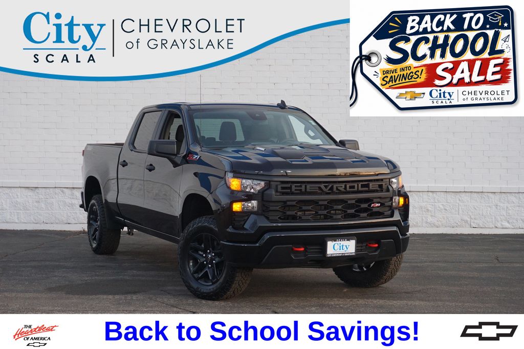 Black 2026 Chevrolet Silverado 1500 Pickup Truck Four-Wheel Drive 8-Speed Automatic