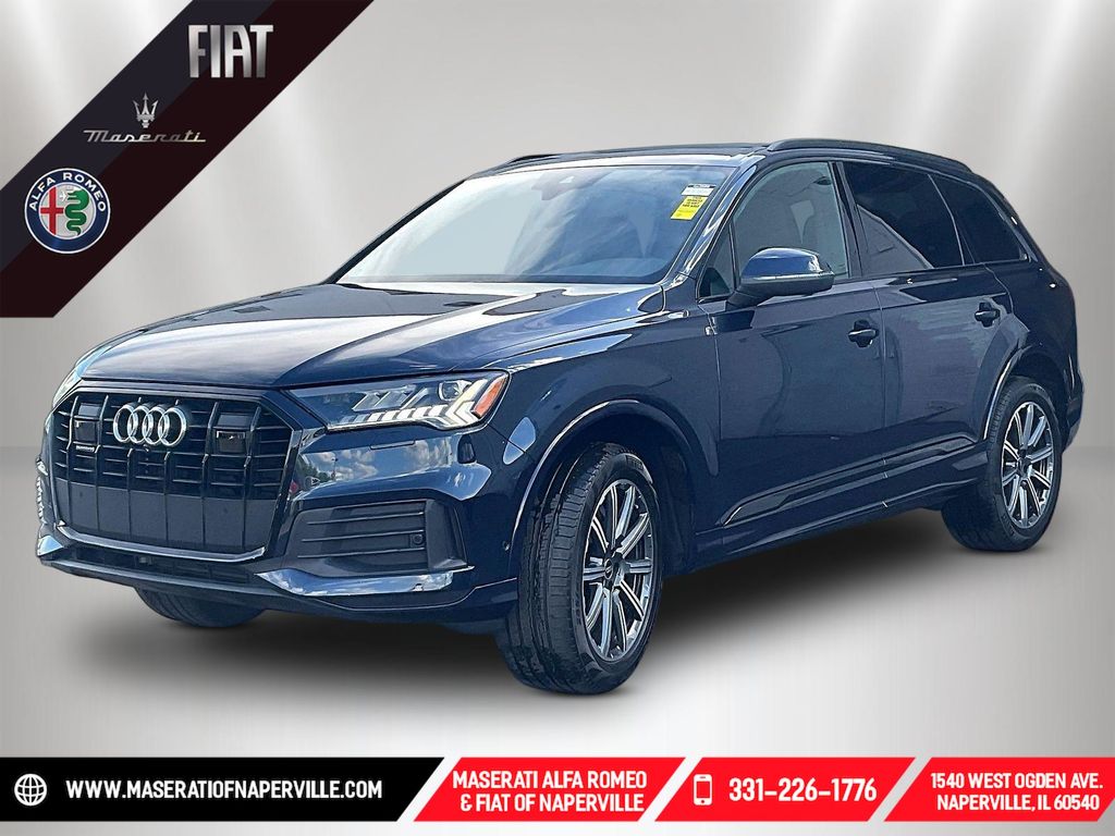 Blue Metallic 2023 Audi Q7 SUV / Crossover All-Wheel Drive 8-Speed Automatic