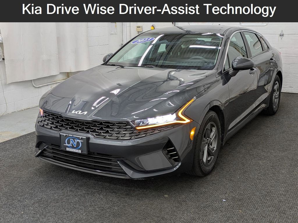 Gravity Gray 2023 Kia K5 LXS FWD Sedan Front-Wheel Drive 8-Speed Automatic