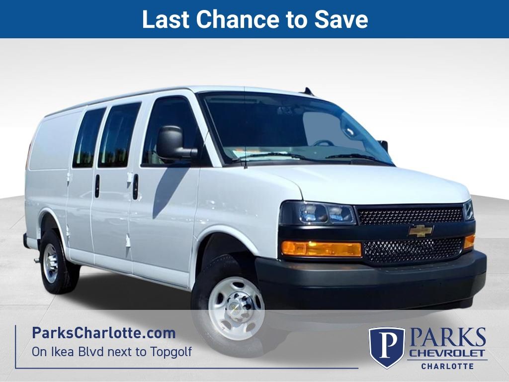 Summit White 2025 Chevrolet Express Cargo Van Rear-Wheel Drive 8-Speed Automatic Overdrive