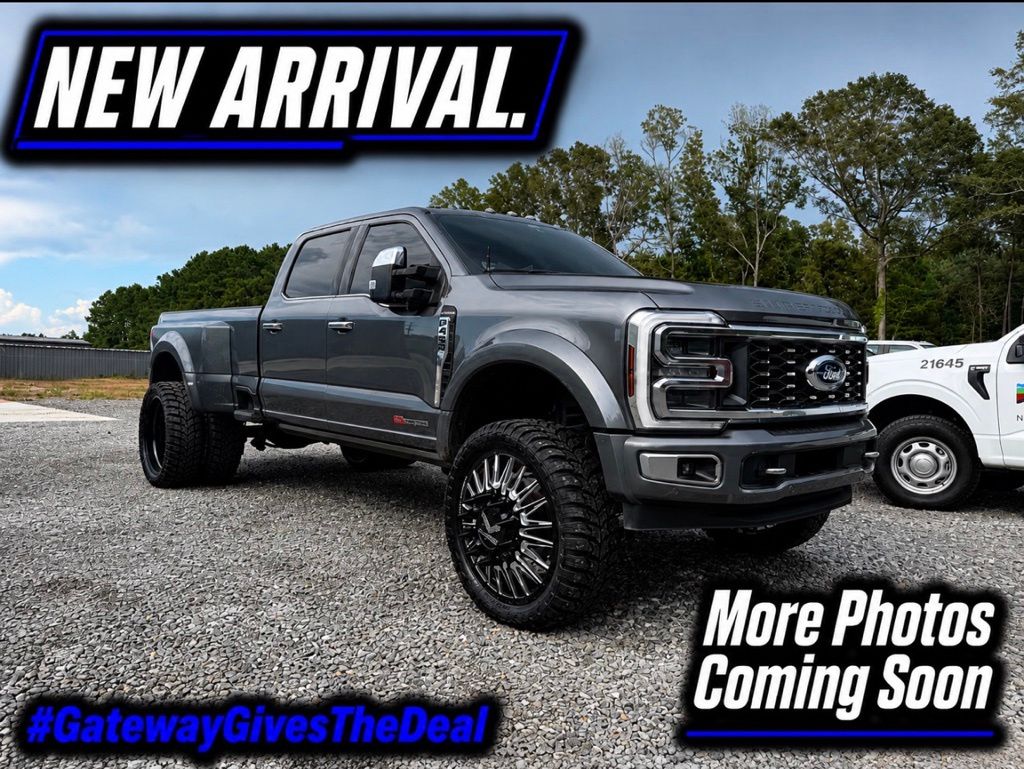 Gray Metallic 2024 Ford F-450 Super Duty Pickup Truck Four-Wheel Drive Automatic