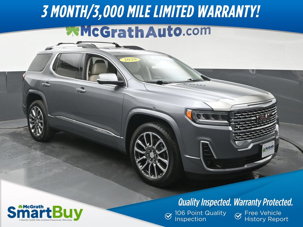 Gray (Satin Steel Metallic) 2020 GMC Acadia SUV / Crossover Four-Wheel Drive 9-Speed Automatic