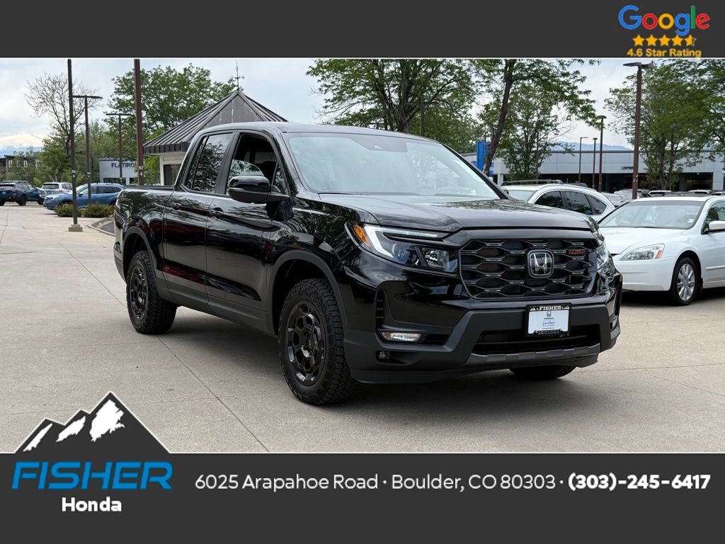 Black 2026 Honda Ridgeline TrailSport S AWD Pickup Truck All-Wheel Drive 9-Speed Automatic