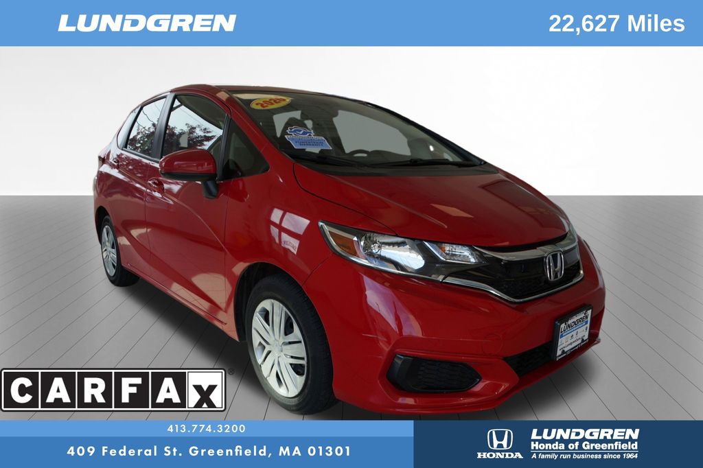 Red 2020 Honda Fit LX FWD Hatchback Front-Wheel Drive Continuously Variable Transmission