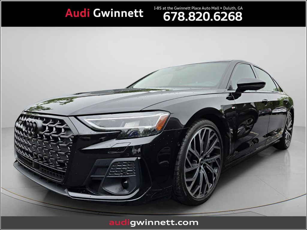 Black Metallic 2024 Audi A8 L quattro 55 TFSI Sedan All-Wheel Drive 8-Speed Automatic