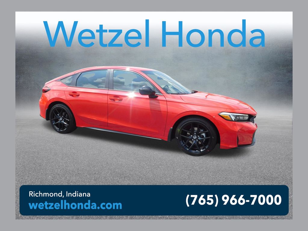 Rallye Red 2026 Honda Civic Hatchback Hatchback Front-Wheel Drive Continuously Variable Transmission