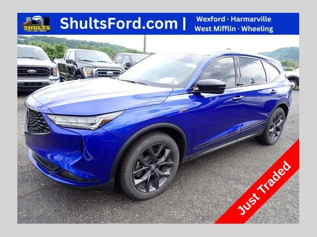 Apex Blue Pearl 2022 Acura MDX SH-AWD with A-SPEC Package SUV / Crossover All-Wheel Drive Automatic