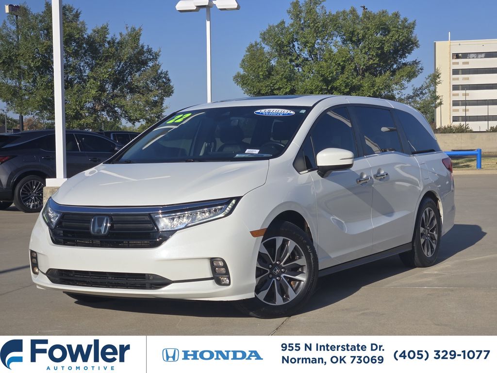 Platinum White Pearl 2022 Honda Odyssey Minivan Front-Wheel Drive Automatic