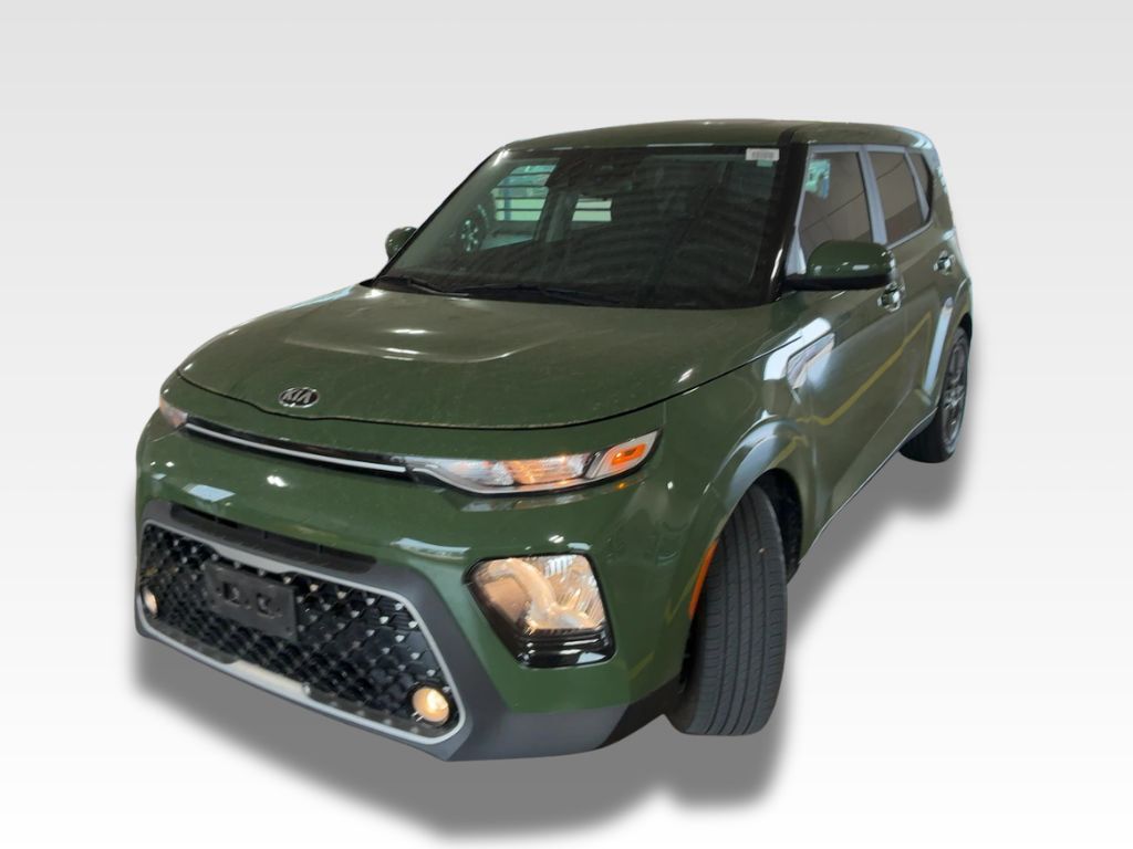 Undercover Green 2021 Kia Soul EX FWD SUV / Crossover Front-Wheel Drive Continuously Variable Transmission