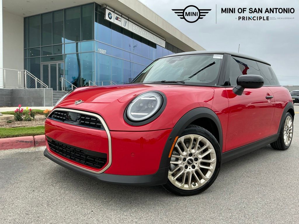 Chili Red 2025 MINI Cooper Hatchback Front-Wheel Drive 7-Speed Automatic