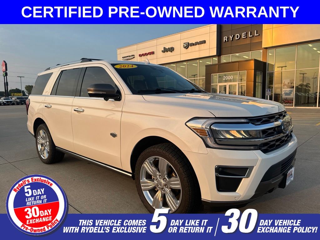 White Metallic 2024 Ford Expedition SUV / Crossover Four-Wheel Drive Automatic