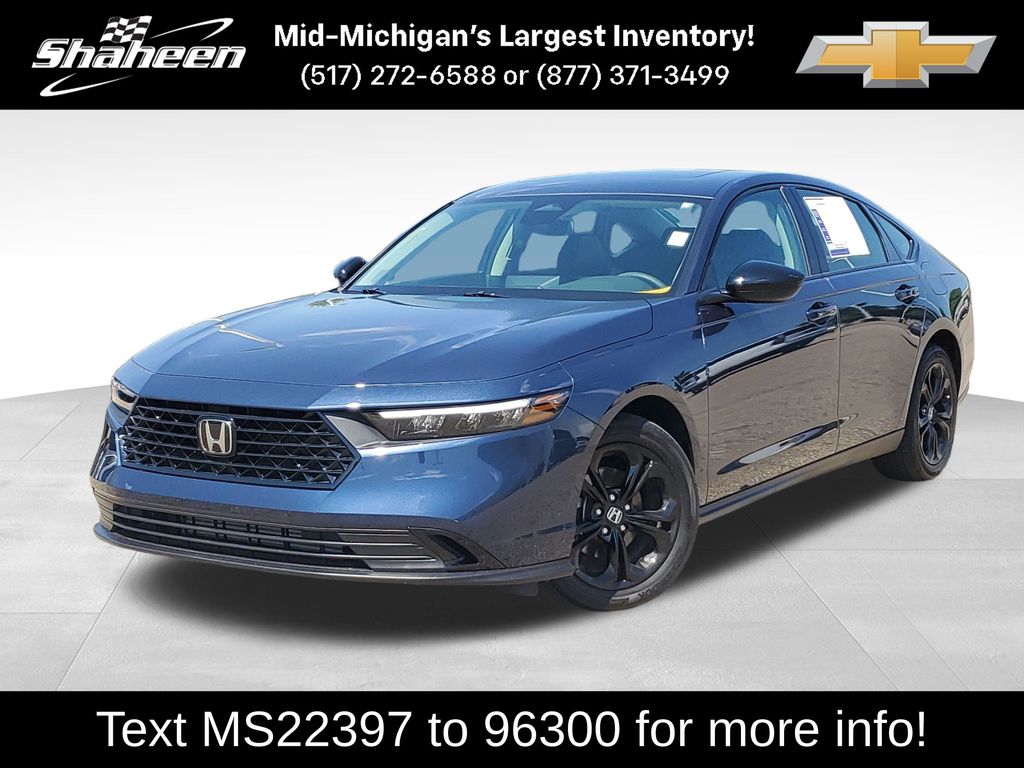 Blue Metallic 2025 Honda Accord Sedan Front-Wheel Drive Continuously Variable Transmission