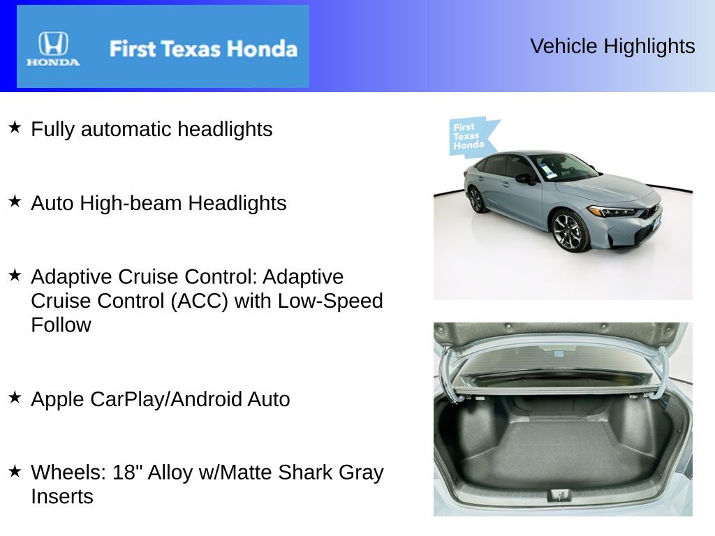 Used Car 2025 Honda Civic Hybrid  Sport Touring For Sale Under $30,000 In Austin, Texas