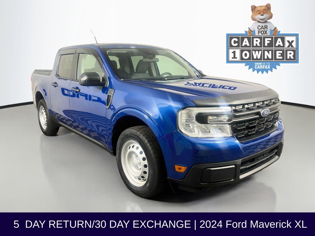Blue Metallic 2024 Ford Maverick Pickup Truck All-Wheel Drive 8-Speed Automatic