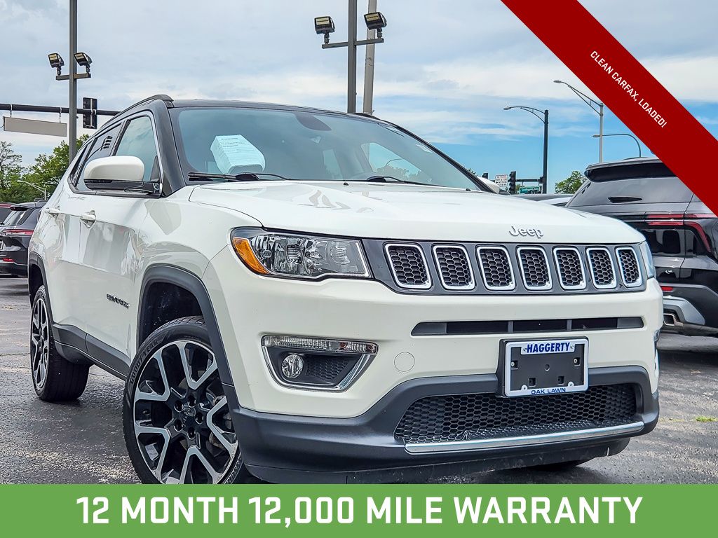 White Clearcoat 2018 Jeep Compass SUV / Crossover Four-Wheel Drive 9-Speed Automatic