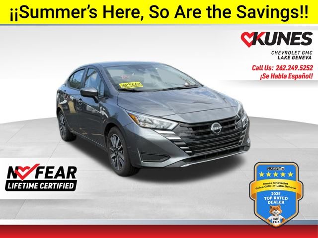 Gray (Gun Metallic) 2025 Nissan Versa SV FWD Sedan Front-Wheel Drive Continuously Variable Transmission
