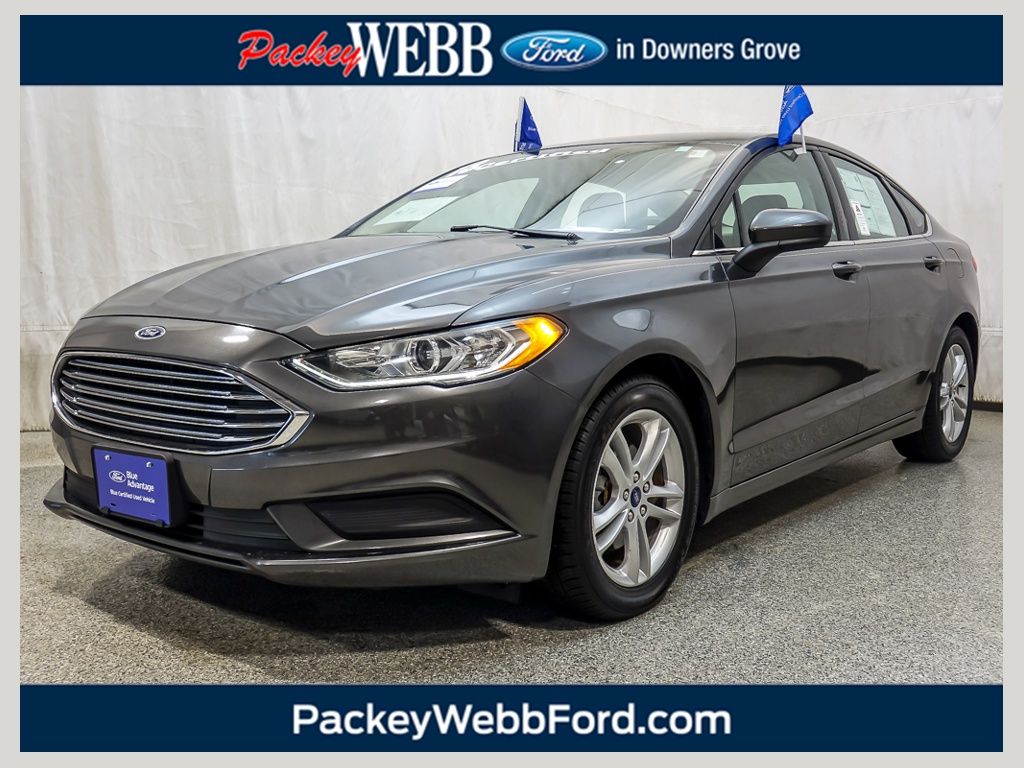 Gray (Magnetic) 2018 Ford Fusion Sedan Front-Wheel Drive 6-Speed Automatic