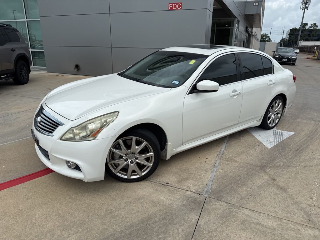 Moonlight White 2013 INFINITI G37 Journey Sedan RWD Sedan Rear-Wheel Drive 7-Speed Automatic