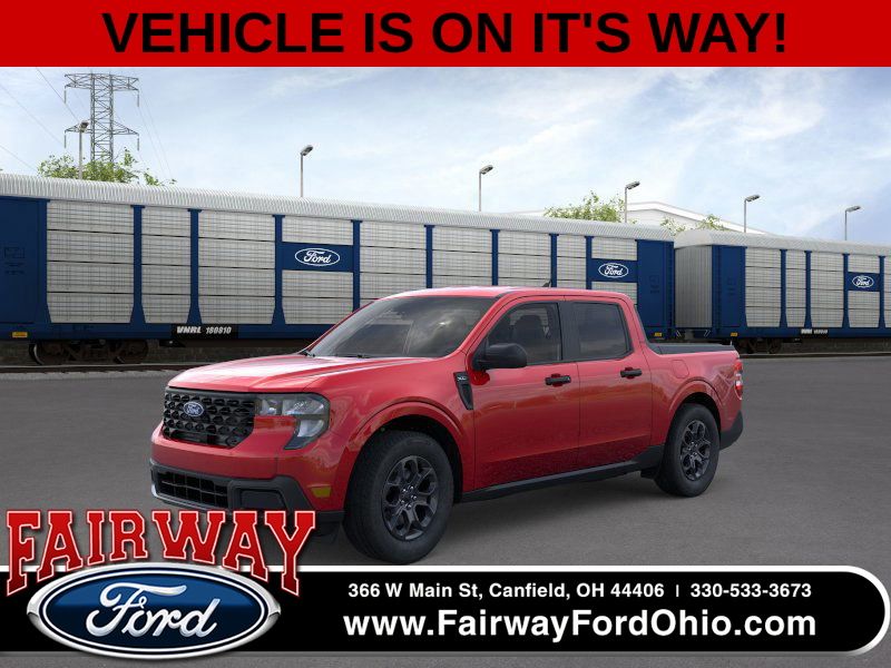 Ruby Red Metallic Tinted Clearcoat 2026 Ford Maverick XLT SuperCrew AWD Pickup Truck All-Wheel Drive 8-Speed Automatic