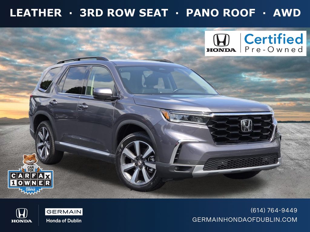 Gray (Modern Steel Metallic) 2024 Honda Pilot SUV / Crossover All-Wheel Drive Automatic