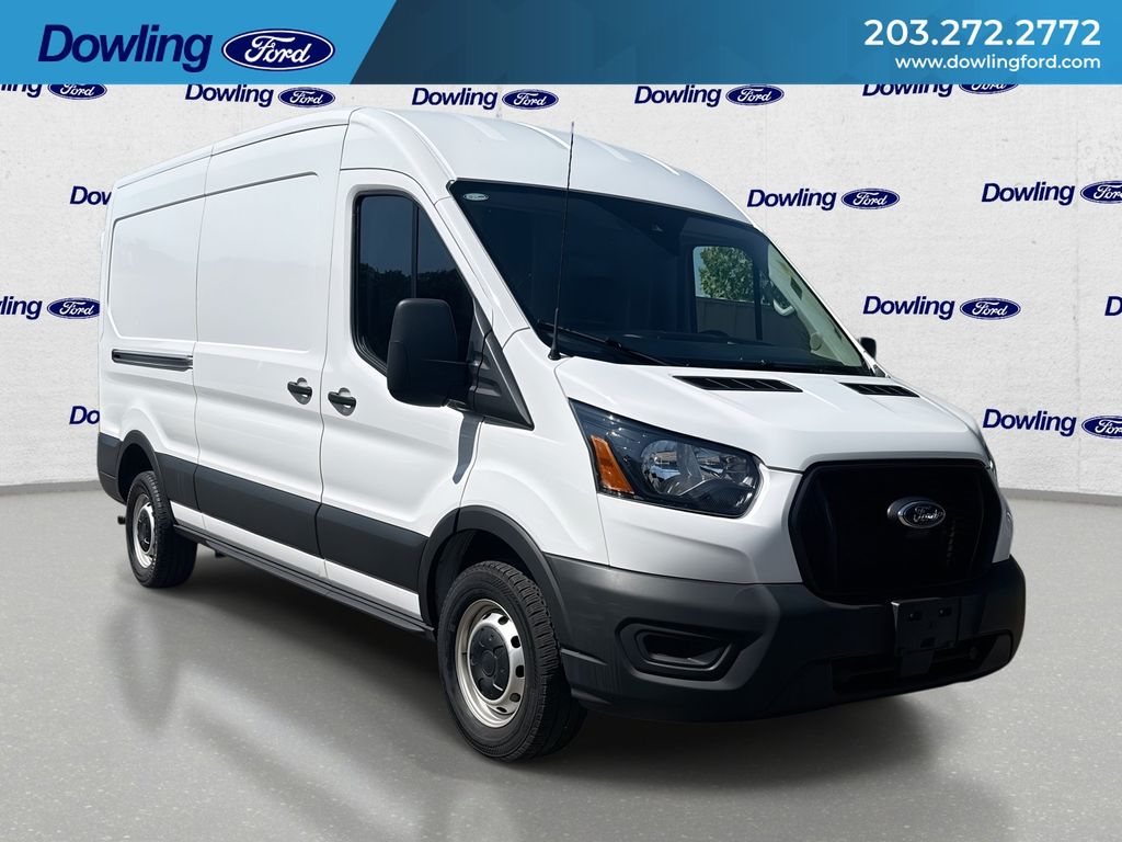 Oxford White 2025 Ford Transit Cargo Van Rear-Wheel Drive