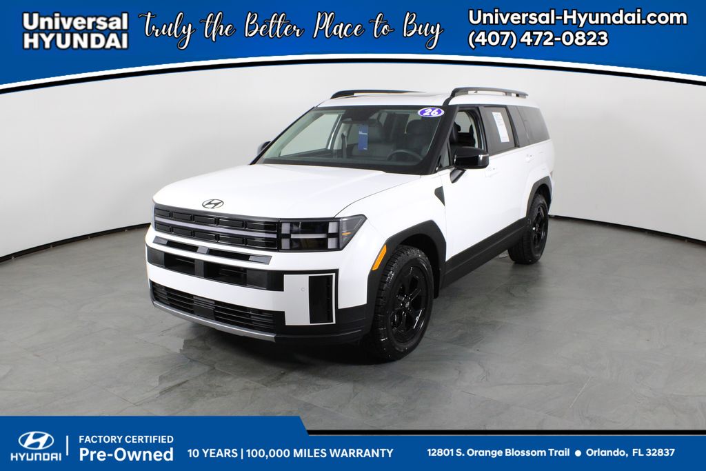 Serenity White 2026 Hyundai Santa Fe SUV / Crossover All-Wheel Drive 8-Speed Automatic