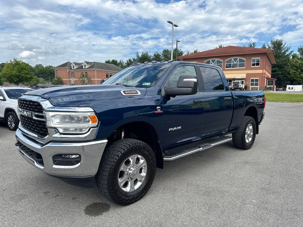 Patriot Blue Pearlcoat 2024 RAM 3500 Pickup Truck Four-Wheel Drive 6-Speed Automatic