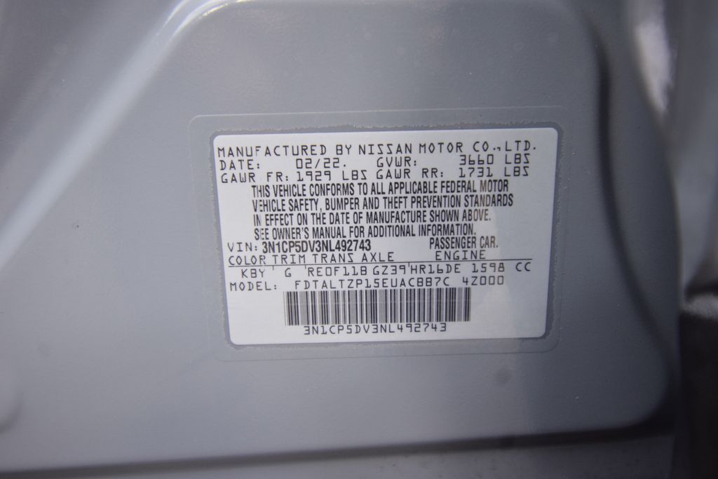 used 2022 Nissan Kicks car, priced at $19,500