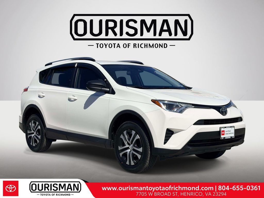 Super White 2018 Toyota RAV4 LE SUV / Crossover Front-Wheel Drive 6-Speed Automatic