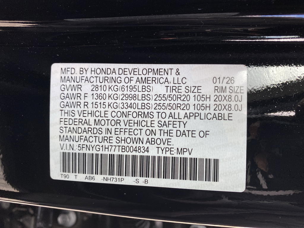 New 2026 Crystal Black Pearl Honda Touring image 40