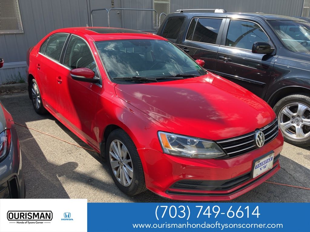 Tornado Red 2015 Volkswagen Jetta SE Sedan Front-Wheel Drive 6-Speed Automatic