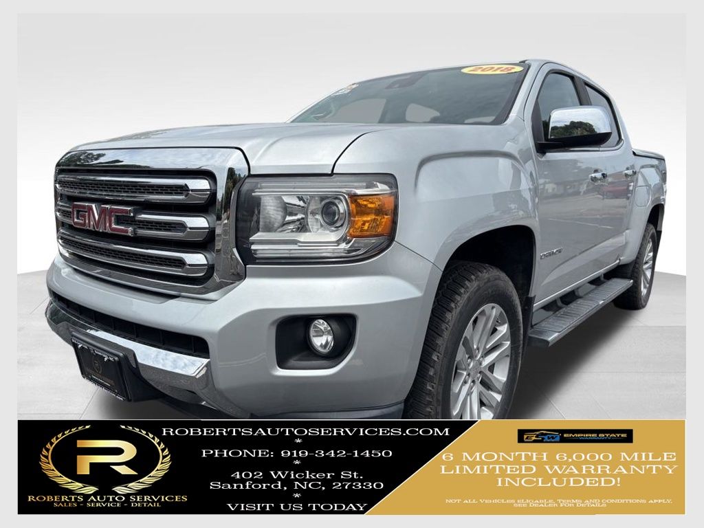 Quicksilver Metallic 2018 GMC Canyon Pickup Truck Four-Wheel Drive 8-Speed Automatic