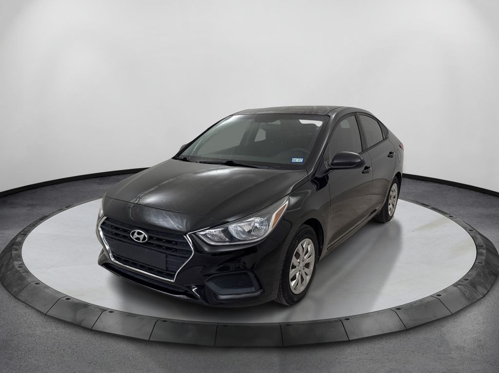 Absolute Black 2018 Hyundai Accent Sedan Front-Wheel Drive 6-Speed Automatic