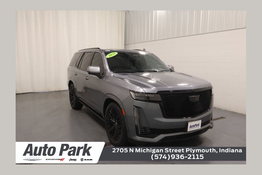 Gray (Satin Steel Metallic) 2021 Cadillac Escalade SUV / Crossover Four-Wheel Drive 