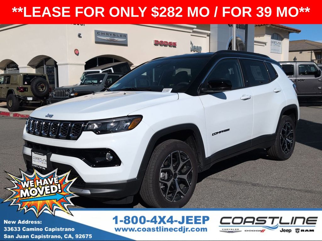 Bright White Clearcoat 2026 Jeep Compass Limited 4WD SUV / Crossover Four-Wheel Drive 8-Speed Automatic