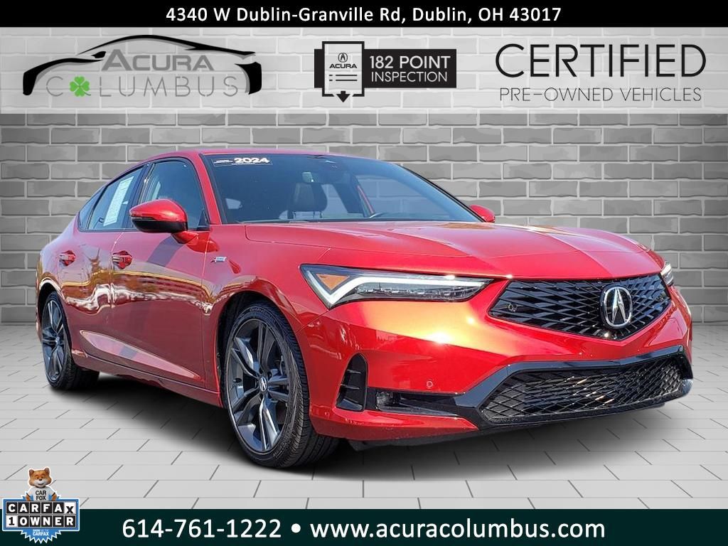Performance Red Pearl 2024 Acura Integra Hatchback Front-Wheel Drive Continuously Variable Transmission
