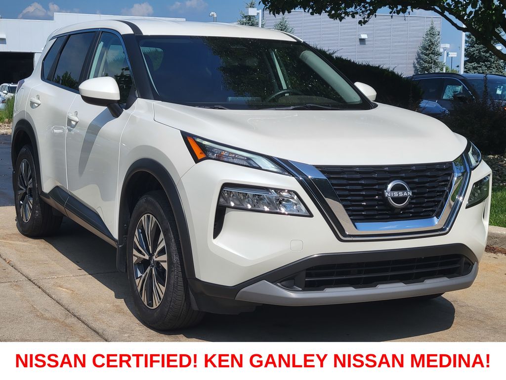 Pearl White Tricoat 2023 Nissan Rogue SUV / Crossover All-Wheel Drive Continuously Variable Transmission