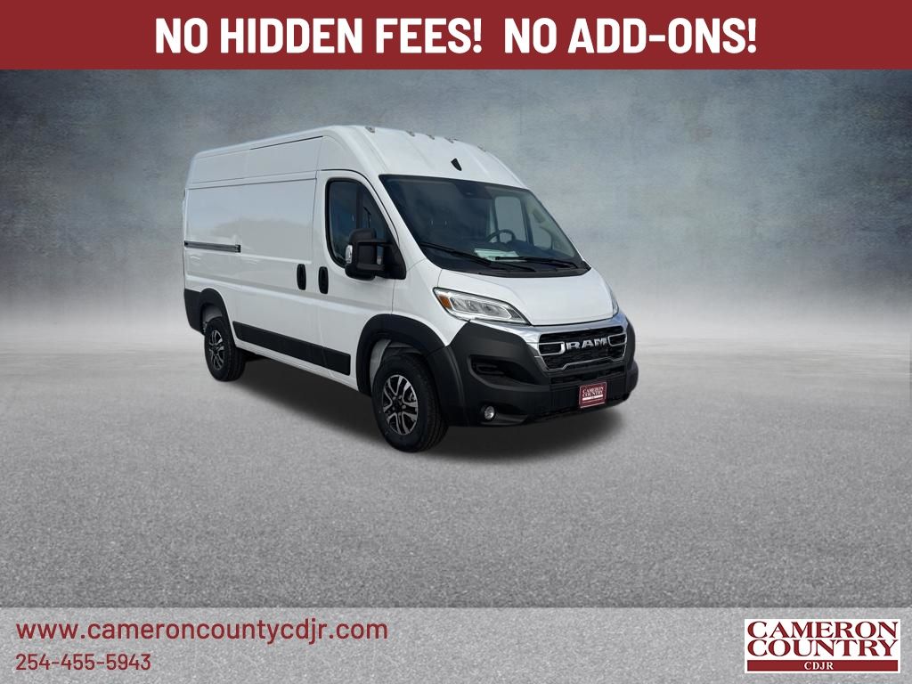 Bright White Clearcoat 2025 RAM ProMaster Van Front-Wheel Drive 9-Speed Automatic
