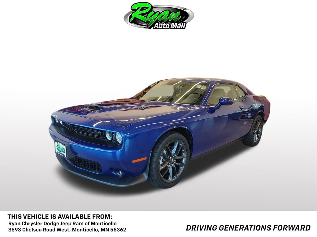 Indigo Blue 2022 Dodge Challenger Coupe All-Wheel Drive 8-Speed Automatic