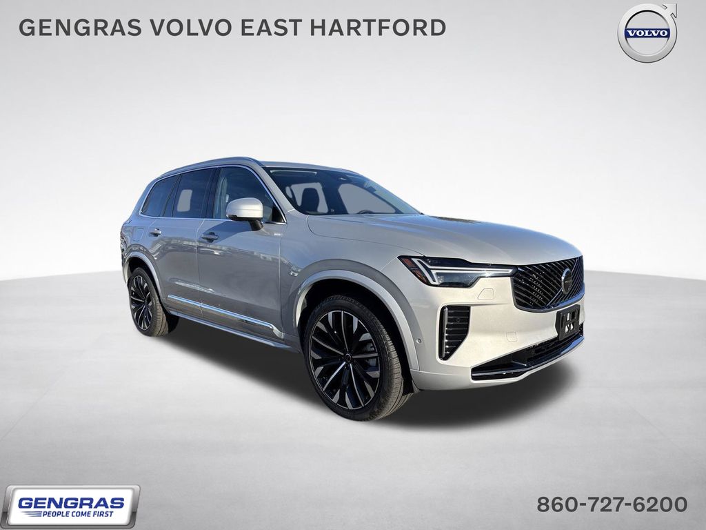 Silver Dawn Metallic 2025 Volvo XC90 B6 Plus Bright Theme 7-Passenger AWD SUV / Crossover All-Wheel Drive Automatic
