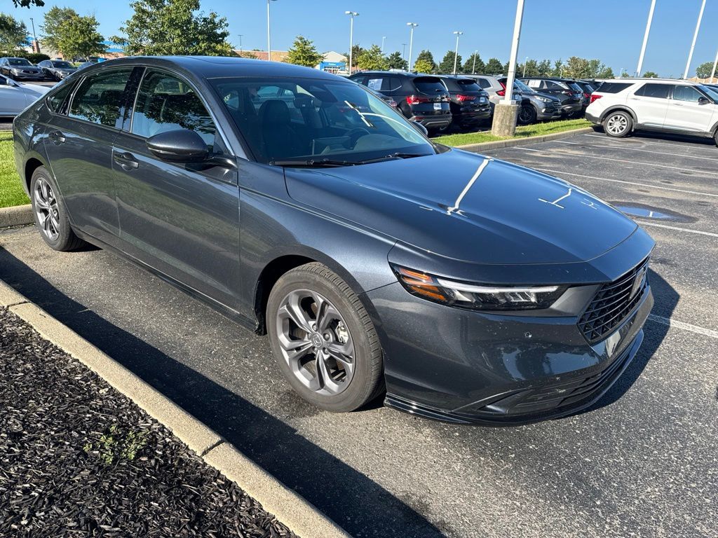 Meteorite Gray Metallic 2025 Honda Accord Hybrid Sedan Front-Wheel Drive Continuously Variable Transmission