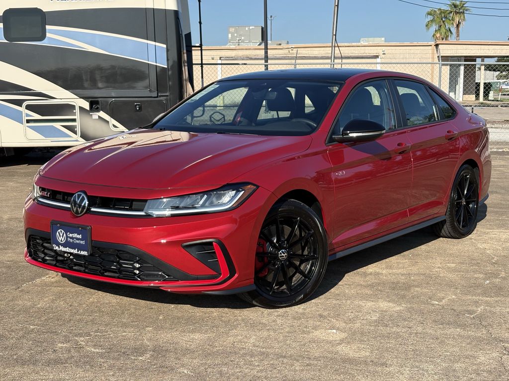 Red 2026 Volkswagen Jetta GLI Sedan Front-Wheel Drive 7-Speed Dual Clutch