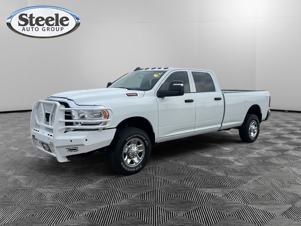 Bright White Clearcoat 2024 RAM 2500 Tradesman Crew Cab LB 4WD Pickup Truck Four-Wheel Drive 8-Speed Automatic