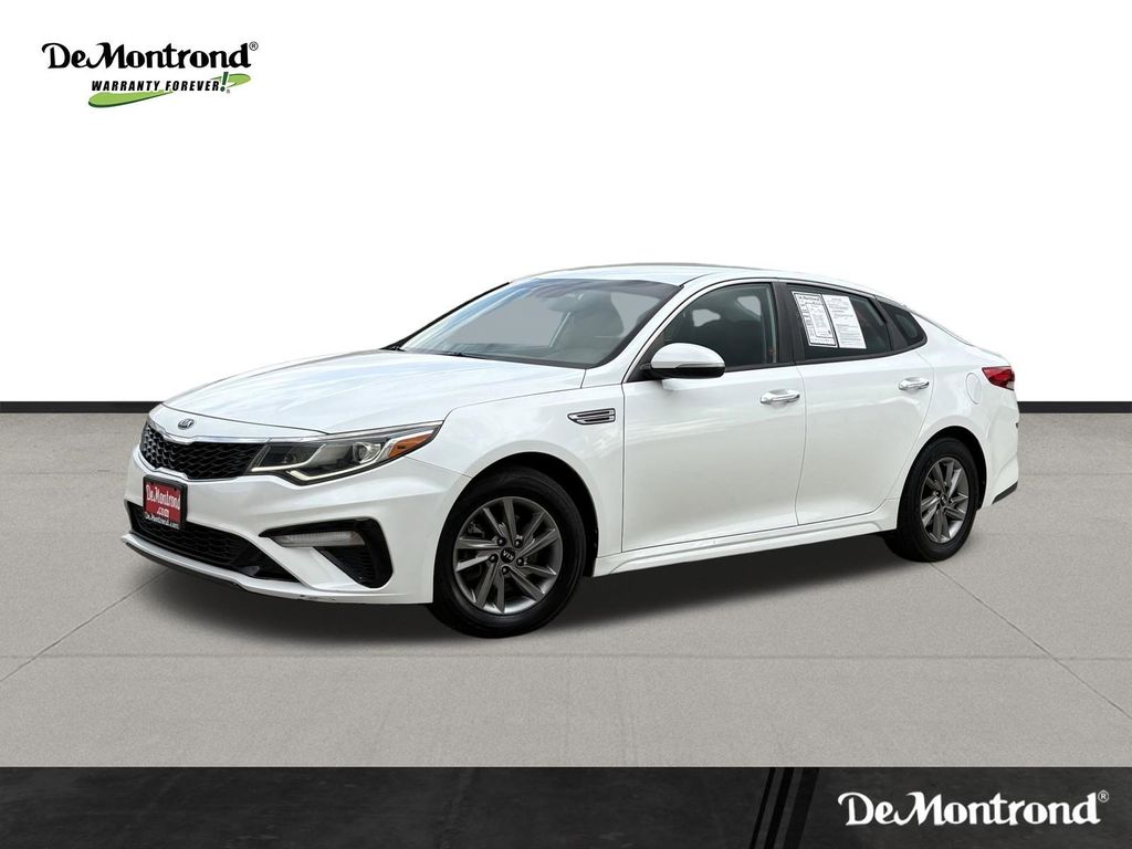 2020 Kia Optima LX White at DeMontrond Mazda